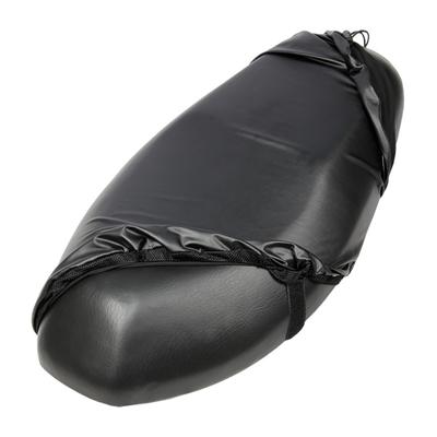 Motorcycle Seat Cover Four Seasons Leather Seat Cushion Cover Waterproof Sunscreen Elastic Seat Cover with Fixed Drawstring for Scooter Moped