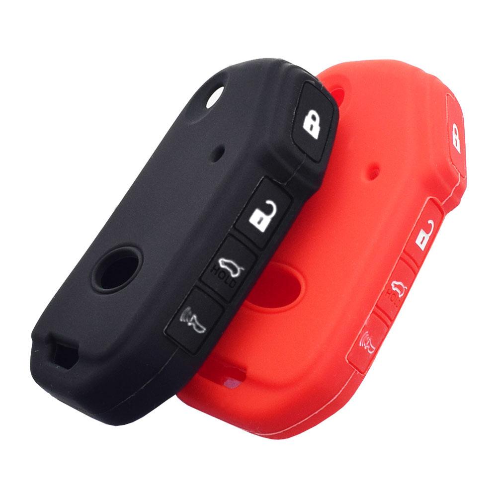 Silicone Car Key Case Remote Control Fob Protector Cover Skin For Kia Forte Soul Optima Sportage Ceed Cerato Sorento Seltos Niro