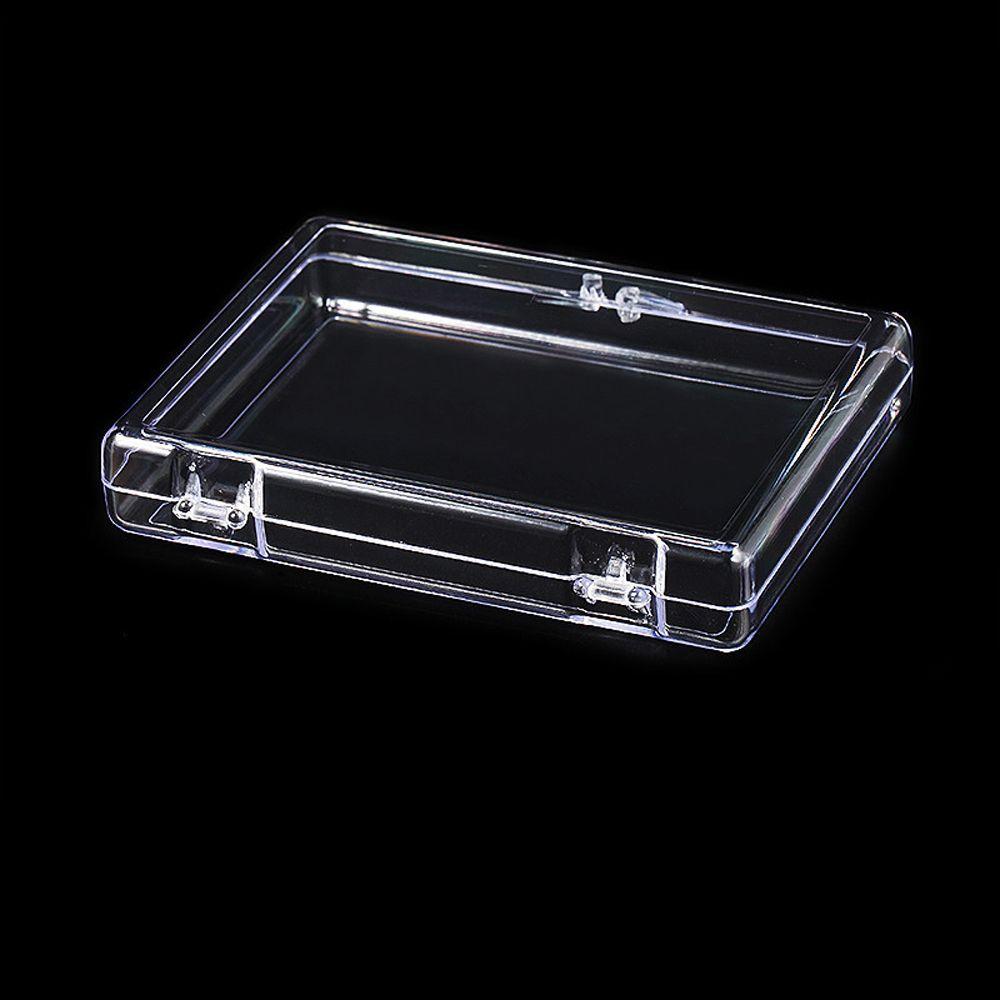 Shelf Nail Storage Box Transparent Square Flip Box Nail Tips Display Container False Nail Organizer