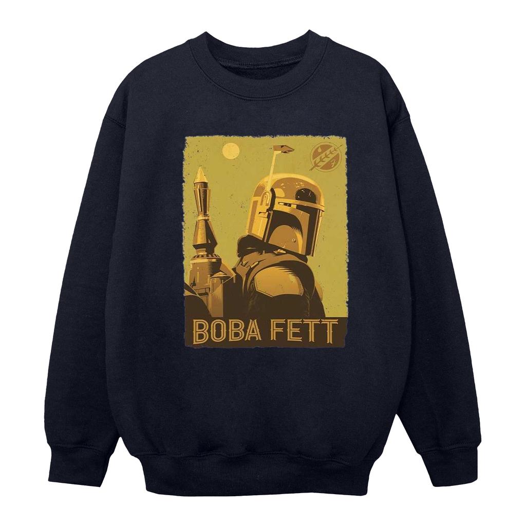 STAR WARS Mens The Book Of Boba Fett Planetary Stare Sweatshirt