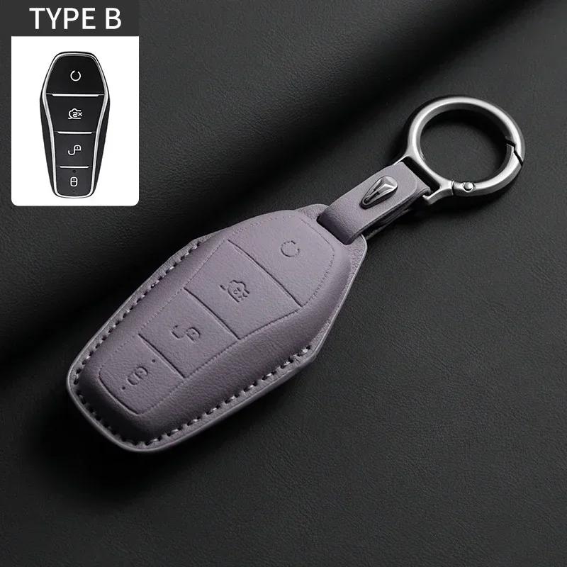 Car Key Cover Case Holder For Byd Han Ev Tang Dm Qin Plus Song Pro Max Yuan Dolphin E2 Protector Auto Key Car Accessories