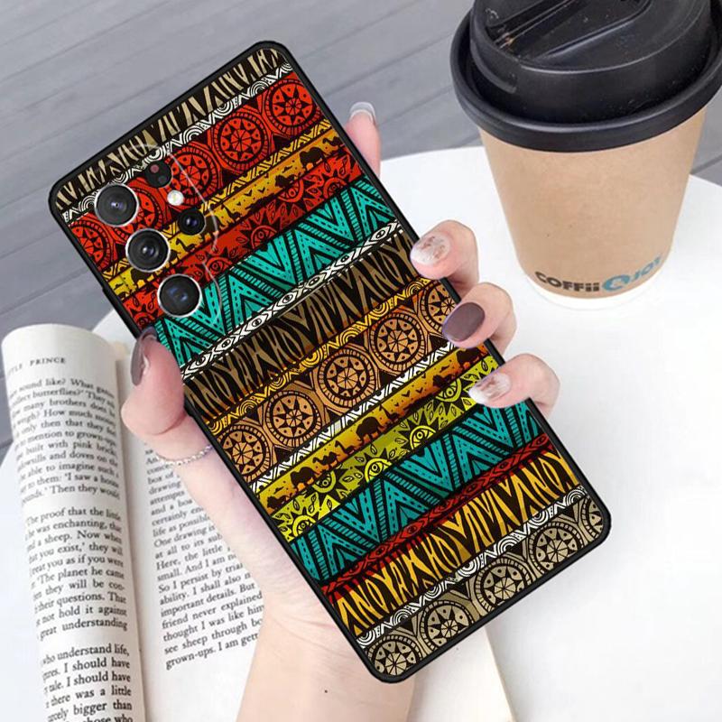 Boho Gypsy Bohemian Phone Case Cover For Samsung Galaxy S24 S25 Ultra S21 S22 Ultra S10E Note 10 Plus Note 20 FE S23