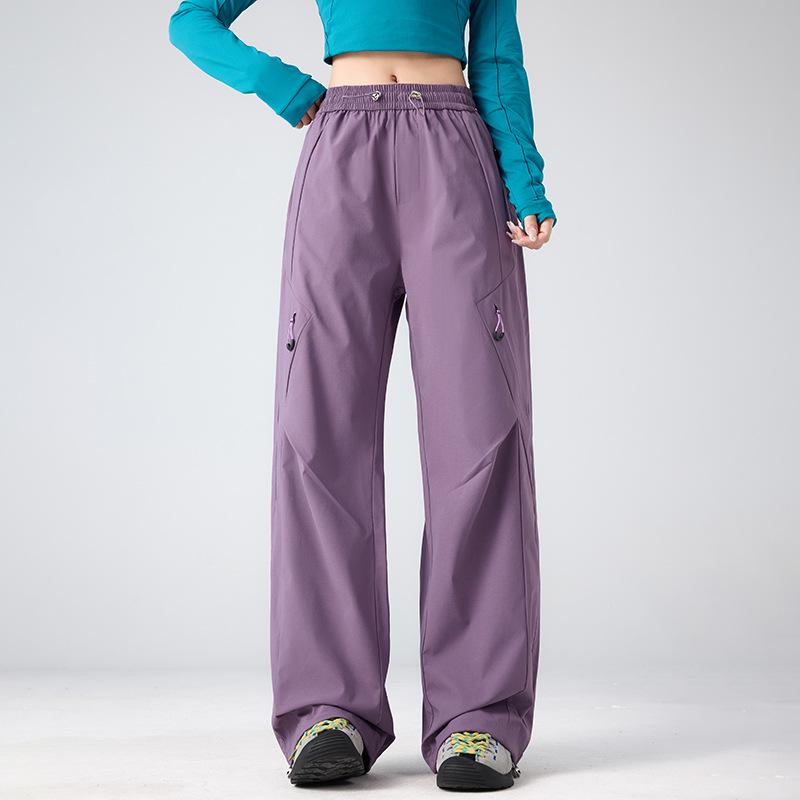 2026 Women s Outdoor Waterproof Dopamine Color Hiking Pants Casual Loose Fit Large