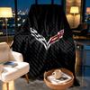 Chevrolet Corvette Druckdecke - Weich & Bequem, für Schlafzimmer, Reisen, Sofa, Heimdekoration - Geburtstags-Weihnachtsgeschenk für Freund