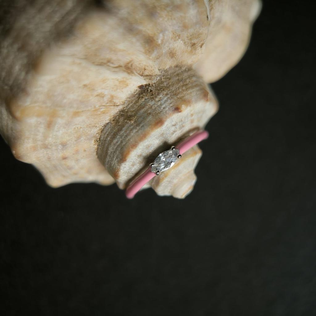 Silver Ring with Cubic Zirconia, Enamel, Product Weight 1.06 G (60002235)