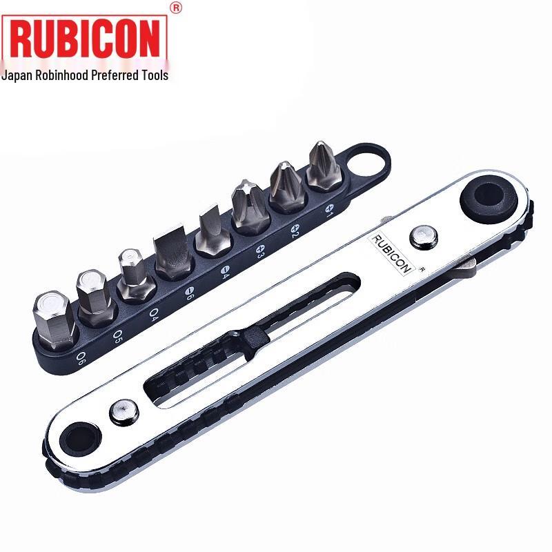 RUBICON Ratchet Screwdriver Bit Set 9-Piece Set