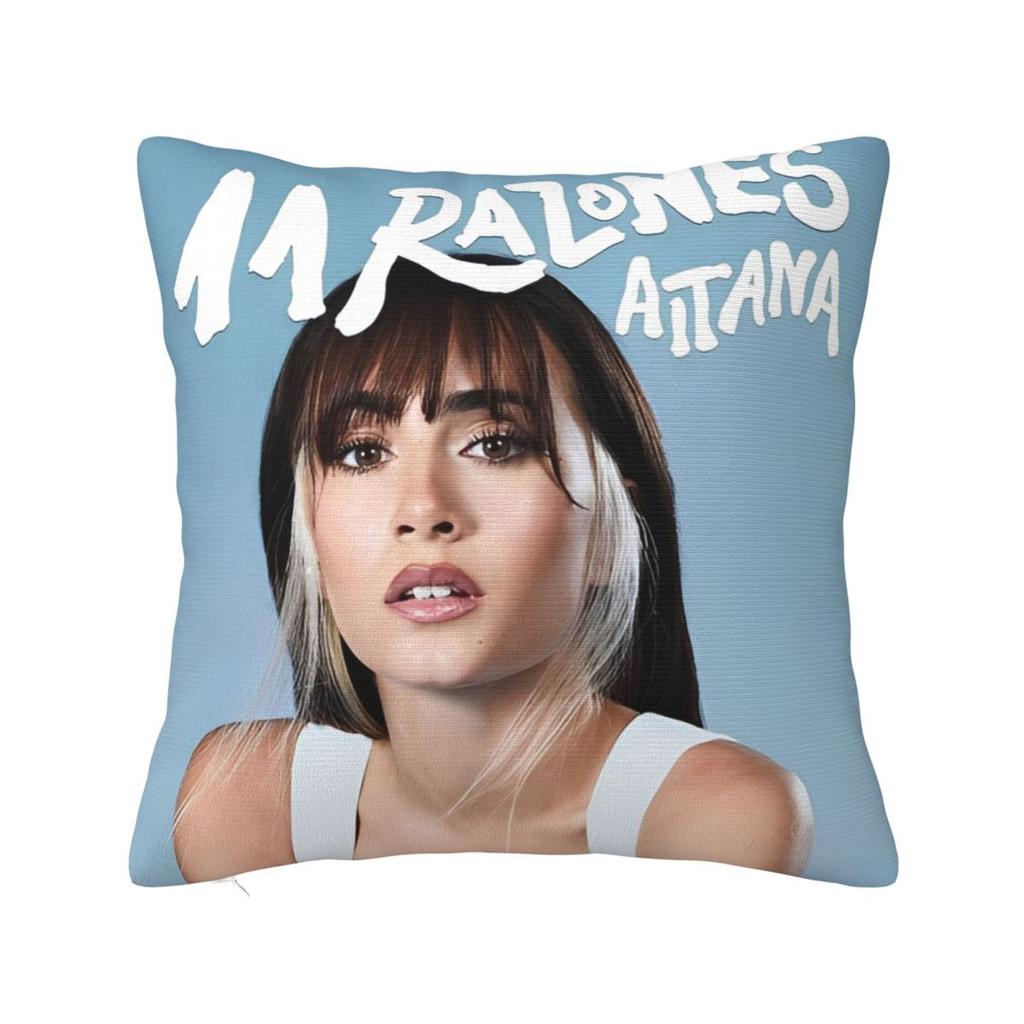 Singer Aitana Cuarto Azul Tour Pillow Covers Polyester Car Cushion Cover Creative Decorative Pillow Cover 45*45