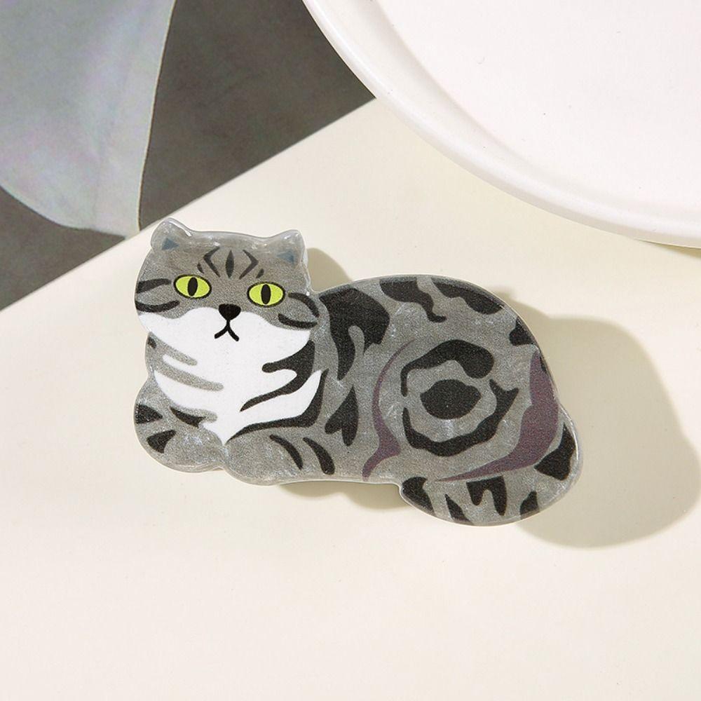 Cute Sweet Cat Hairpin Personalized Cartoon Animal Claw Clip Fairy Hairpins Daily Wear