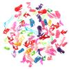80pcs Mixed Different High Heel Shoes Boots for Doll Dresses Clothes