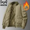 Maoren Herren Winter Gepolsterte Stehkragenjacke