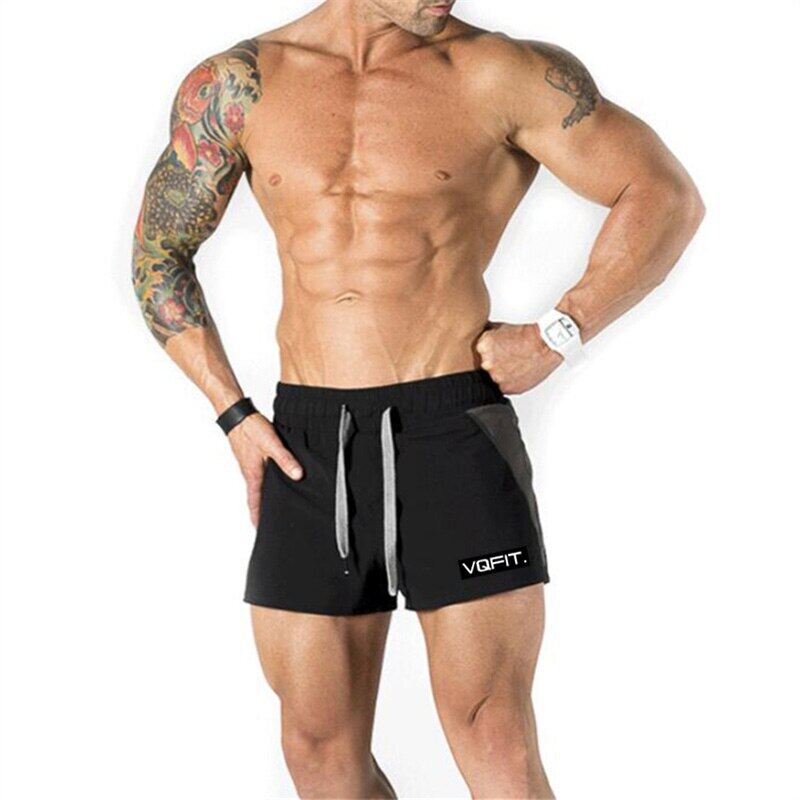 Muscleguys Merke Fitness Shorts Herre Ny Sommer Kroppsbygging Treningssentre Korte bukser Joggere Trening Sports Shorts Streetwear Joggebukser