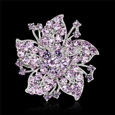 Women Large Flower Brooch Pin Charm Wedding Brooch