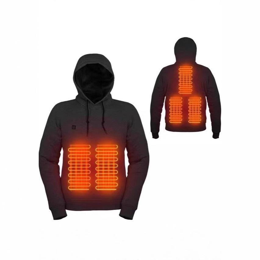 2025 USB Heated Hoodie for Men and Women - Electric Warmth for Casual Wear in Europe
