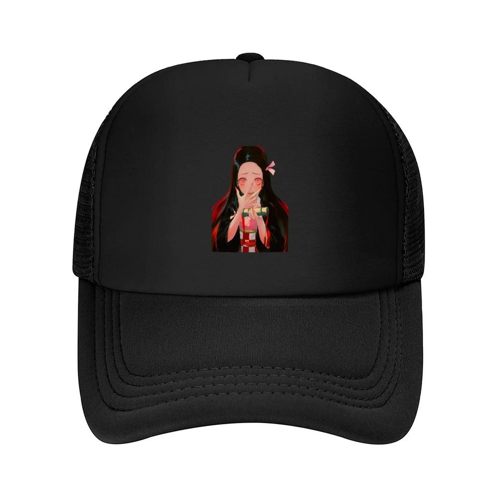 New Nezuko Cute Baseball Cap Sun Hat For Children tea Hat Military Tactical Cap funny hat Unisexs Caps Womens