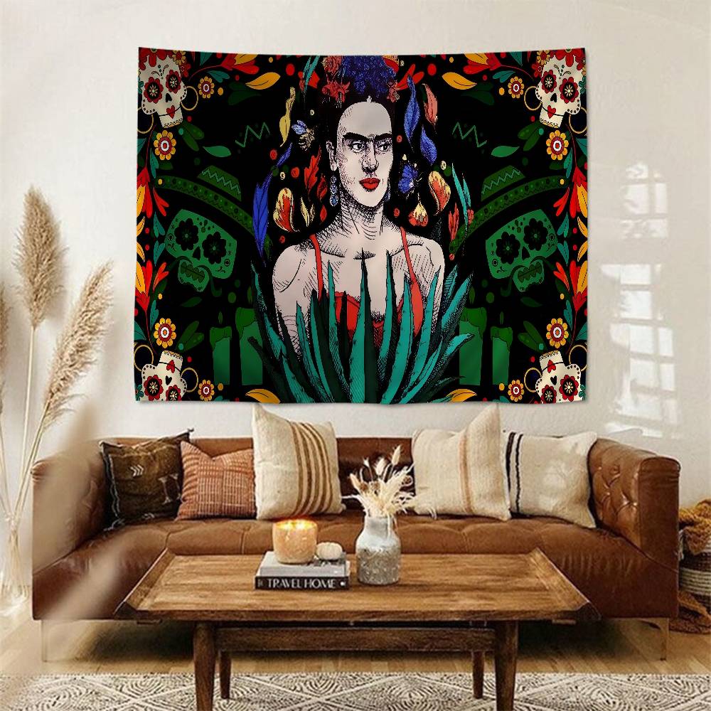 FFrida KKahlo Hanging Bohemian Tapestry Bohemian Wall Tapestries Mandala Kawaii Room Decor