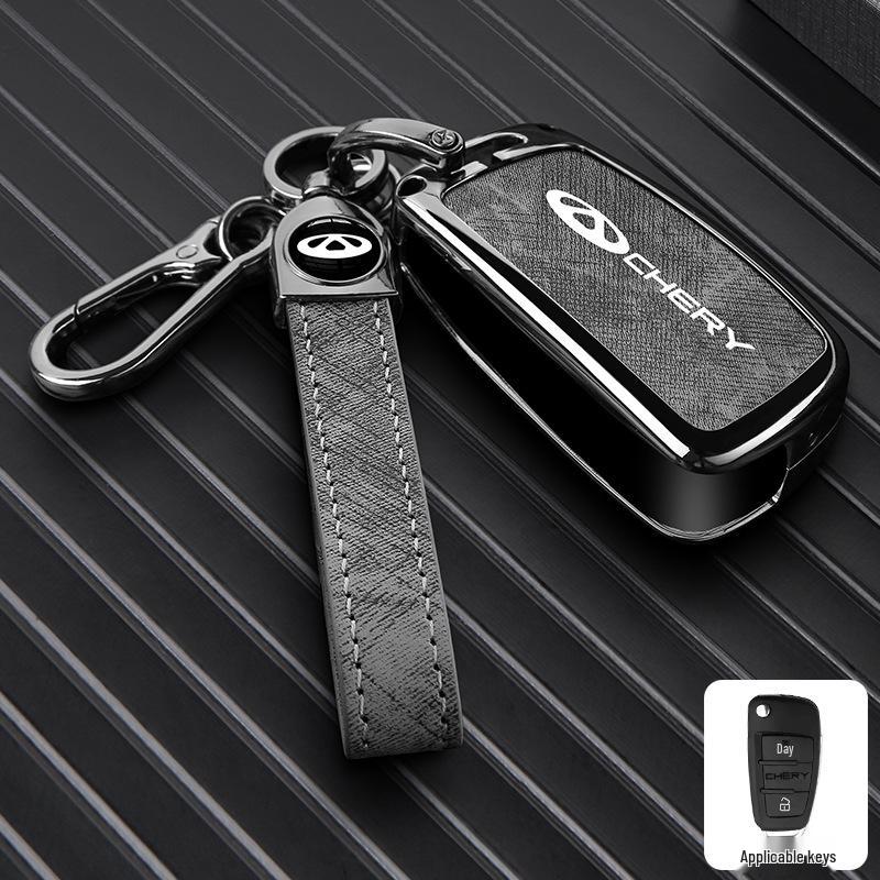 Zinc Alloy Key Shell Covers for Chery, Tiggo 8, 7 Plus - Full Coverage, 5x Anti-Drop Protection