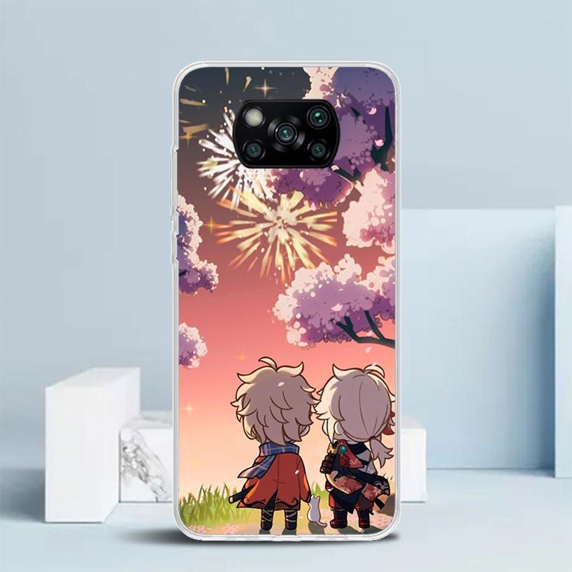 Kazuha Genshin Impact Phone Case For Xiaomi Poco F7 Ultra X5 X6 X7 Pro M7 Redmi 15C 15 13C 13 12C 12 10C 10 10A 9 9C 9A 9T Cover