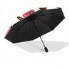 Rose Hello Kitty Sanrio Cartoon Umbrella, Portable 3-Fold Compact Umbrella, Suitable for Camping, Hiking and Travel, Ideal Easter Birthday Gift for Fa