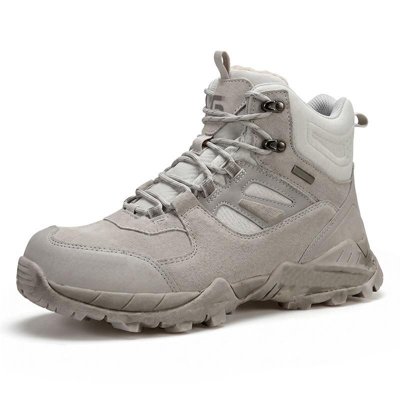 Mens High-Top Safety Work Boots Steel Toe Anti-Puncture Slip Resistant Durable Construction