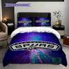 Biancheria da letto vibrante con eredità cestistica San Antonio Spurs(1 * copripiumino + 2 * federa, senza nucleo)Set di Biancheria da letto morbido e confortevole