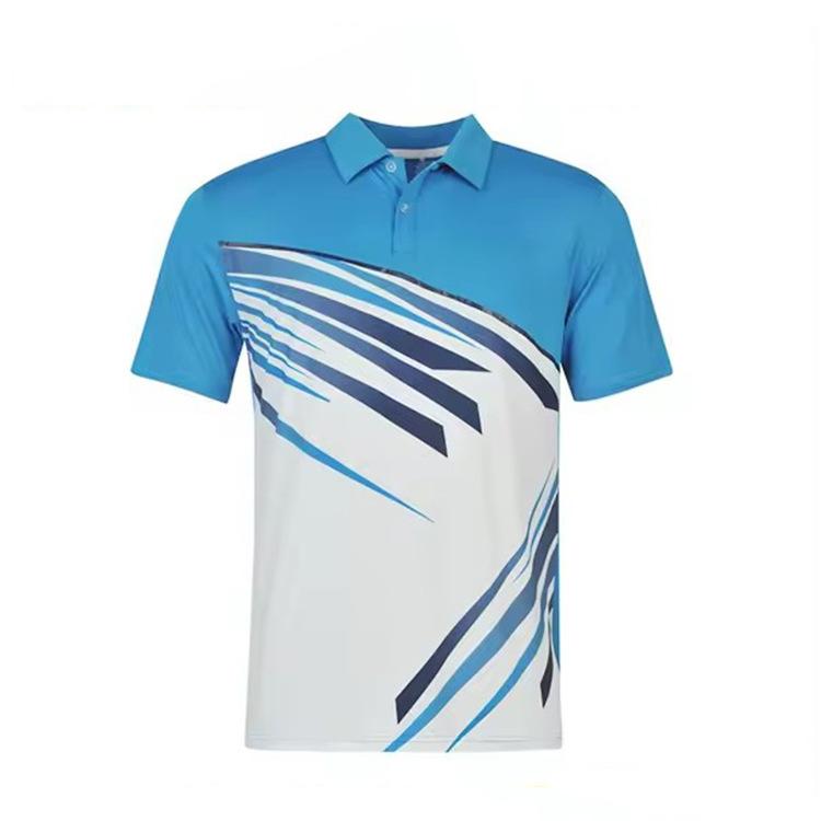 Athletic essential! Short-sleeve Polo with Runner Print, Sporty Casual Wear