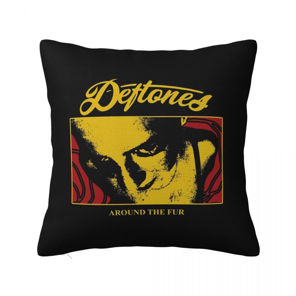 Metal Punk Rock Deftones Square Pillowcase Cushion Cover Pillow Case Throw Pillow Cover for Home Bedroom Car