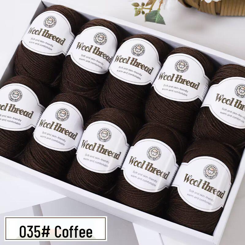 Wool Blend Yarn Ball - Medium Thickness for DIY Knitting Projects