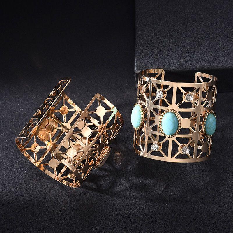 Hul armbånd Retro smykker Åpent armbånd Tilbehør Personlighet Mote dominerende