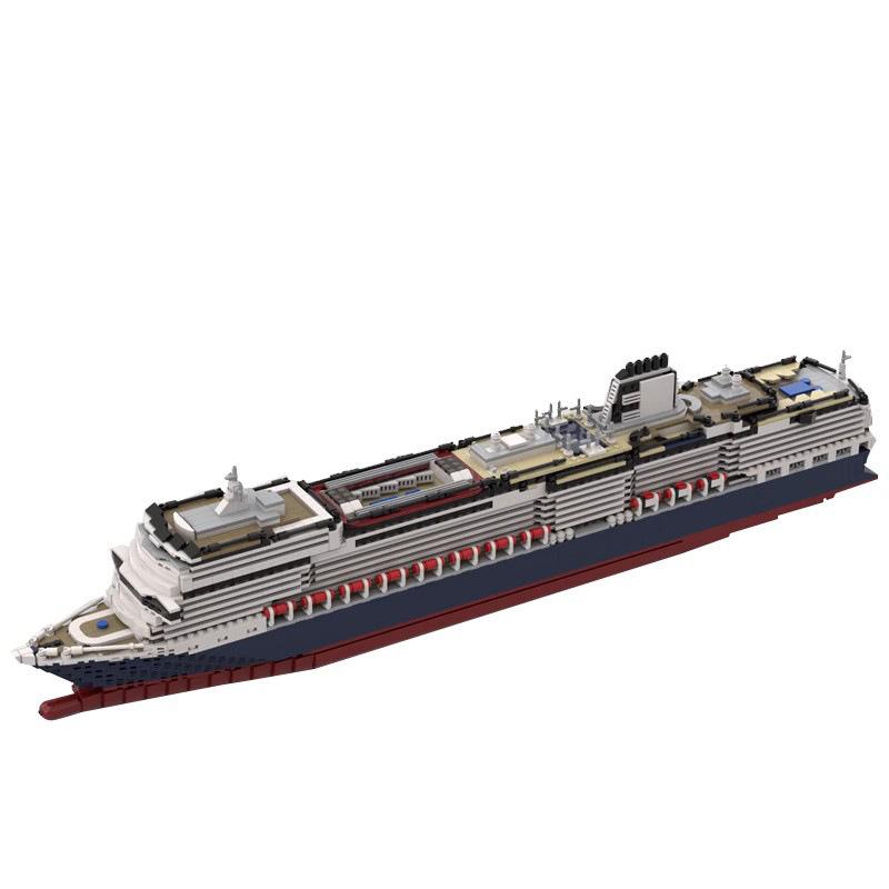Building Blocks Collinsdam Cruise Ship Small Particle Assembly Toy Set Gift