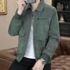 Мужская куртка весна и осень 2025 новая корейская версия тренд универсальная вельветовая повседневная куртка модная верхняя одежда мужская одежда