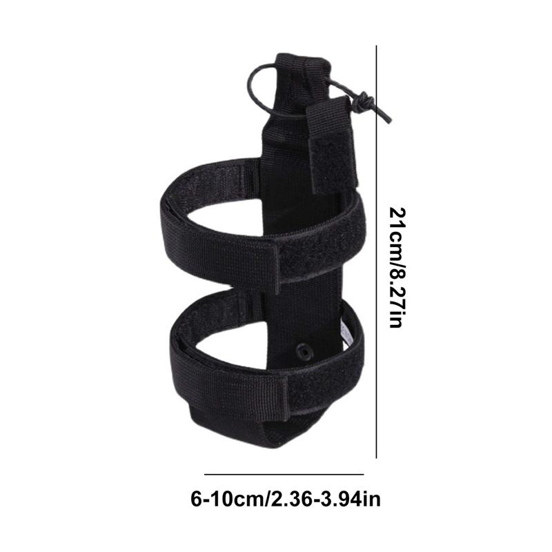 

Тактический чехол для бутылки с водой Molle, нейлоновый военный чехол для бутылки с водой, регулируемый чехол для фляги, сумка для чайника для путешествий на открытом воздухе чёрный