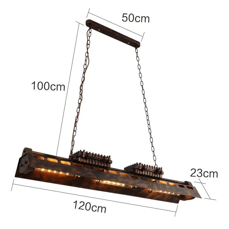 Candelabru creativ în stil industrial american, decor de fier rece, iluminat cu LED pentru sufragerie, restaurant, bar, mansardă