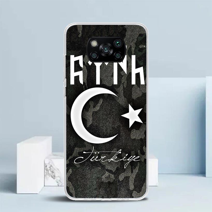 Turkey Turkish Flag Phone Case For Xiaomi Poco F7 Ultra X5 X6 X7 Pro M7 Redmi 15C 15 13C 13 12C 12 10C 10 10A 9 9C 9A 9T Cover P