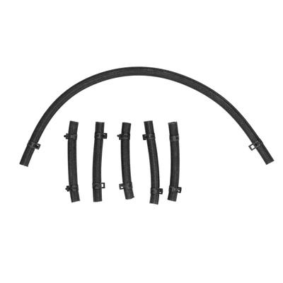 6PCS Fuel Injector Oil Return Pipe Rubber Anti Corrosion Flexible Engine Oil Return Pipe for Mitsubishi 6D34 6D31