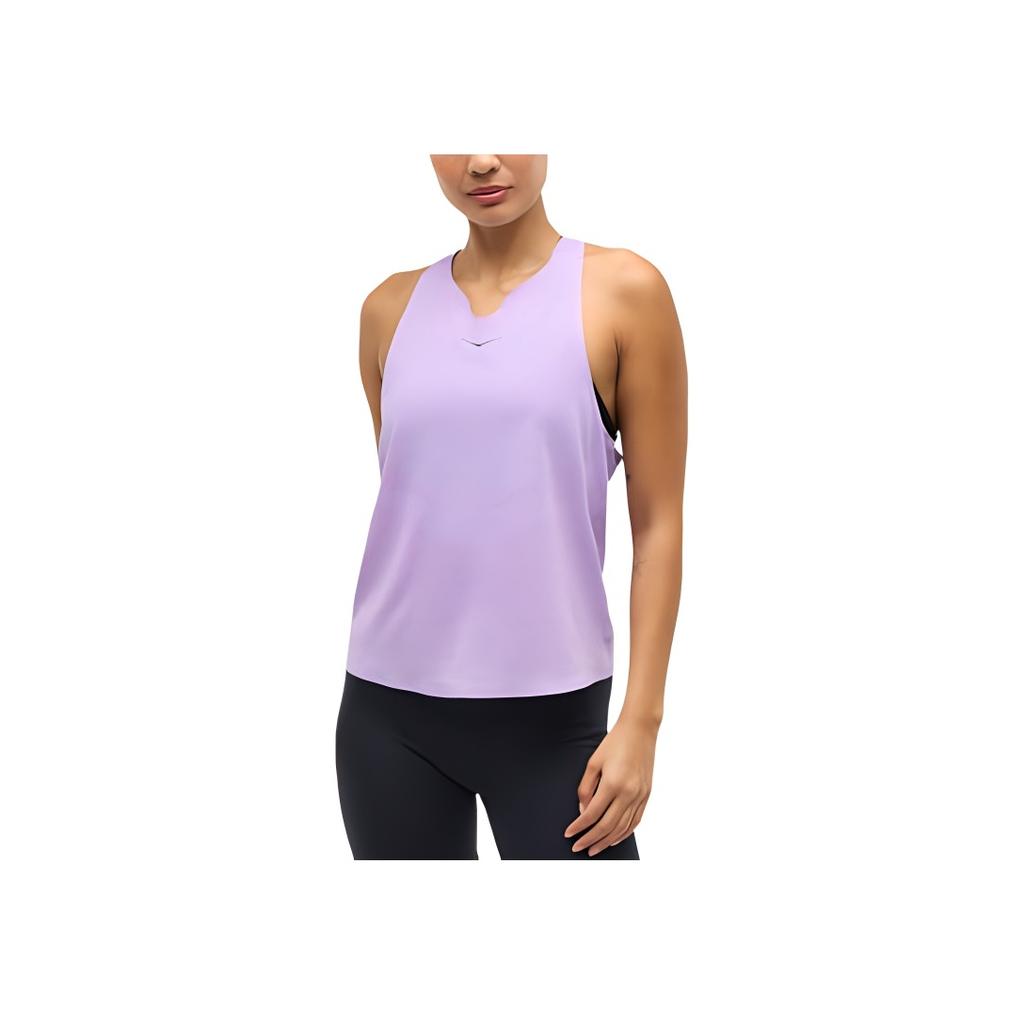 HOKA ONE ONE Canotta Senza Maniche con Logo Solido Donna Viola 1164153-ARF