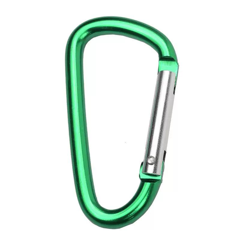 No. 5 D-shaped Aluminum Quick-Release Carabiner Hook for Outdoor Gear and Travel