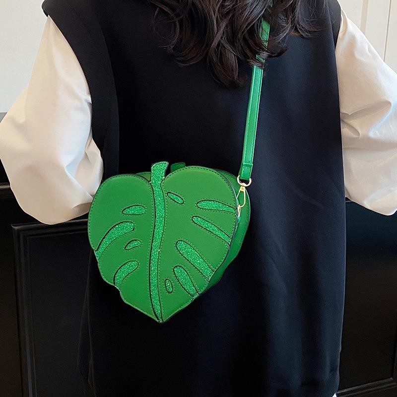 New Women's Bags, Cute Maple Leaf Bags, Shoulder Messenger Bags, Special-shaped Small Bags, Women's Bags.