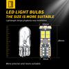 10 PIÈCES Ampoules LED W5W T10 Canbus 12-SMD 12V/24V Blanc 6500K 194 168 Lumières de Plafonnier Intérieur de Voiture Lumière de Stationnement Lampe Auto 4W