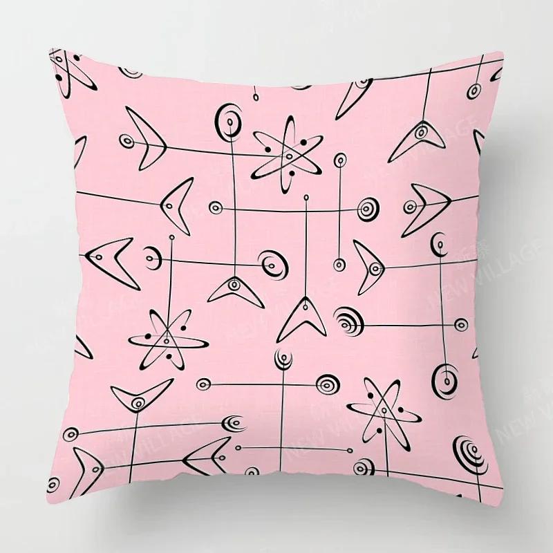 Nordic Fall Home Decor Autumn Throw Pillow Case Sofa Cushion Cover Modern 45x45cm 45*45 50x50 60x60cm 40*40 40x40 Geometry 60*60