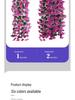 Artificial Violet Flower Vine - Silk Rose Hanging Decor for Weddings and Walls