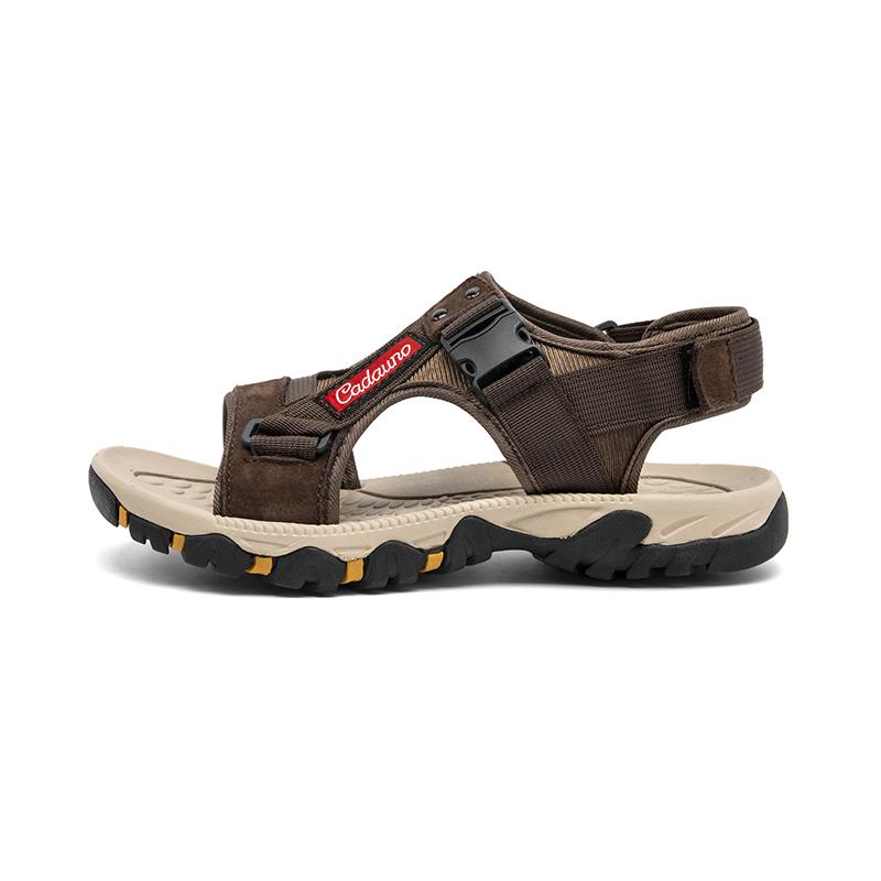 

Летние мужские сандалии, модные легкие повседневные сандалии, сандалии больших размеров 39 коричневый