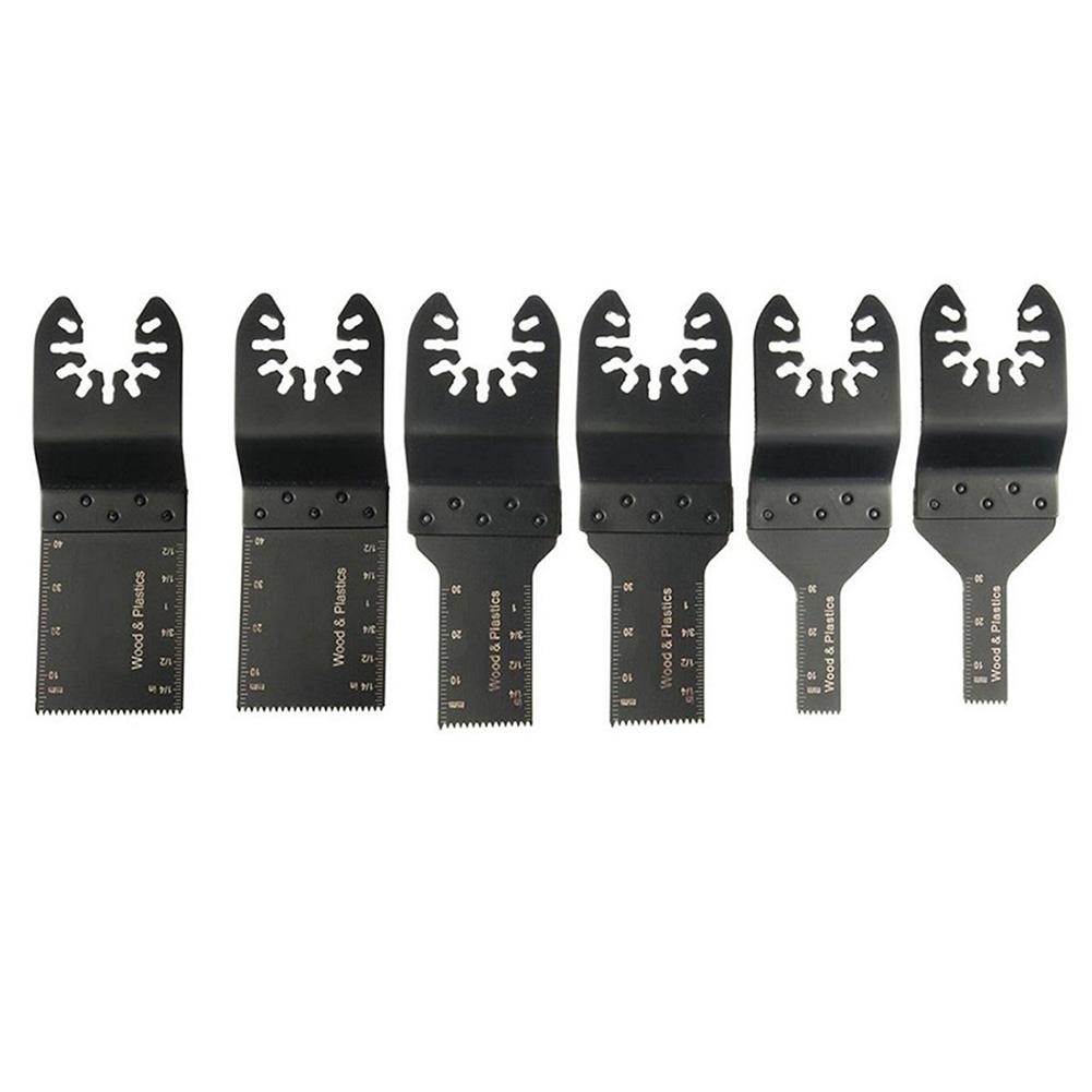 6PCS Saw Cutter Blade Accessories Oscillating Multi Tool Saw Blades For Renovator Power Wood Cutting Tools Bits 10/20/34mm