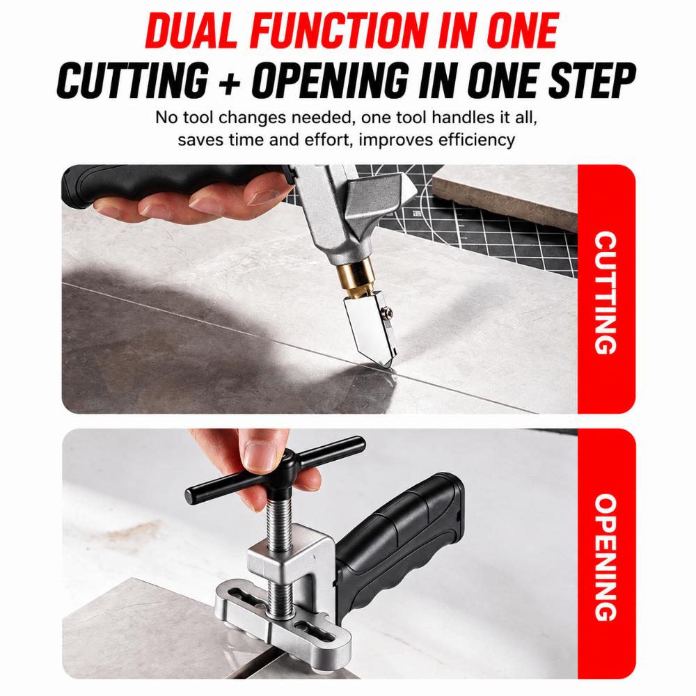 Hand Held Glass Cutting Tool Compact Size Floor Work Tool Hand Held Kit  Wall Tile Fit