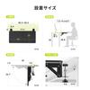 Sanwa Direct Desk Extender, Folding, Clamp Type, 55cm Wide X 25cm Deep, 5kg Weight Capacity, Add-On Desk Extension, White, 100-KB023W