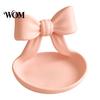 Elegant Jewelry Dish 3D Printed Bow Organizer Tray, Decorative Ribbon Ring Holder for Beauty Accessory Rings Earrings Necklace, Vanity Storage