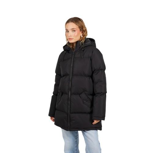 Brave Soul Womens/Ladies Padded Long Length Hooded Jacket