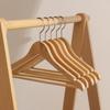 2/4 Wooden Hangers Solid Wood Hangers Clothing Store Wardrobe Wooden Clothes Hangers Home Seamless Adult Clothes Rack