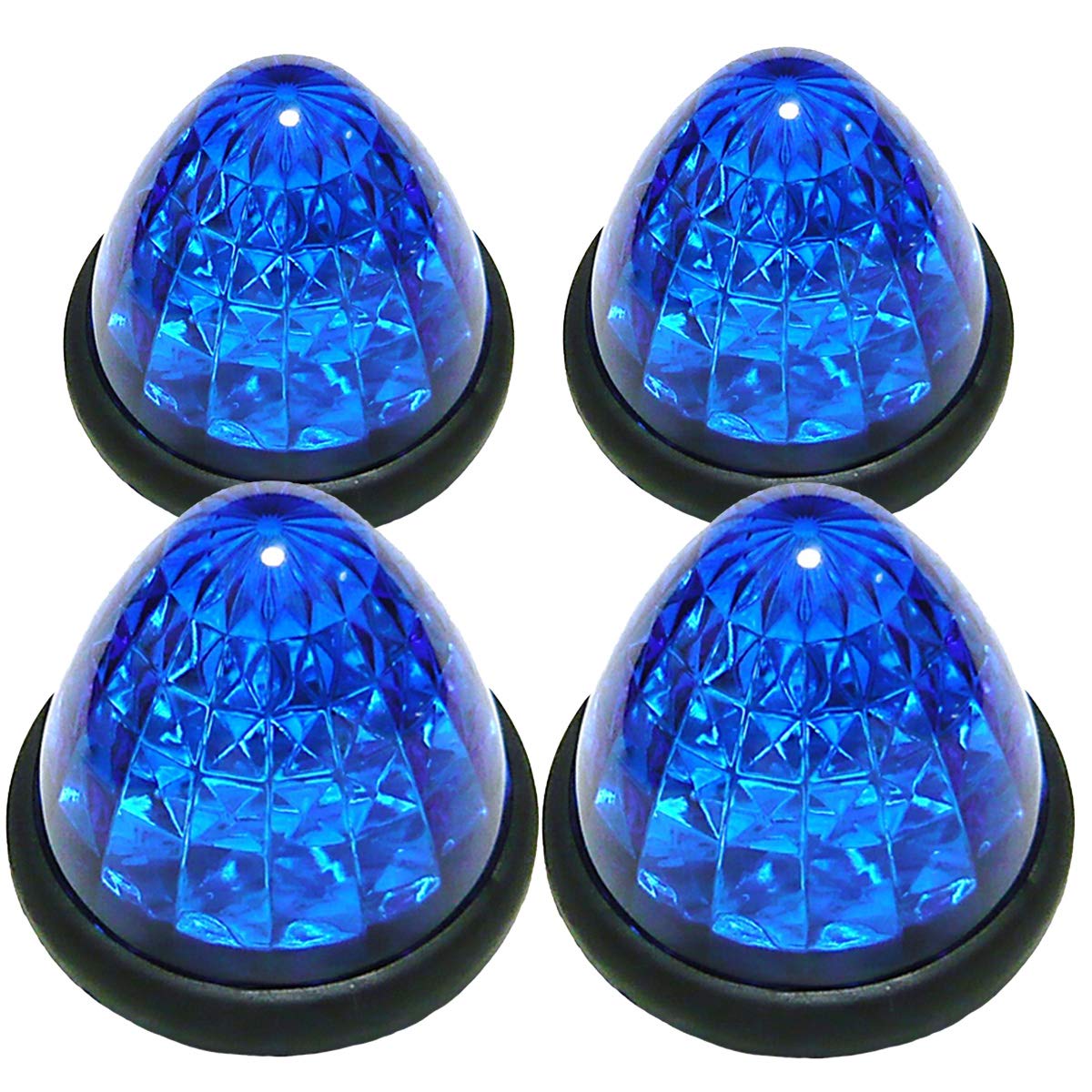 

Настраиваемый светодиодный габаритный фонарь для грузовика, боковой габаритный фонарь, 16 светодиодов, 24 В, универсальный, комплект из 4 штук синий