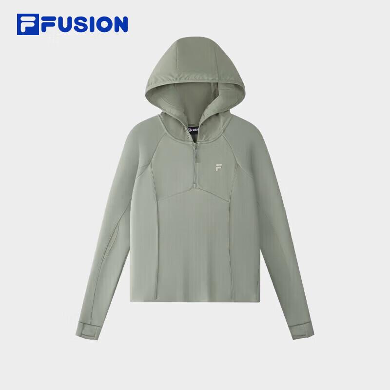 FILA FUSION Women s Casual Pullover Hooded Sweatshirt M