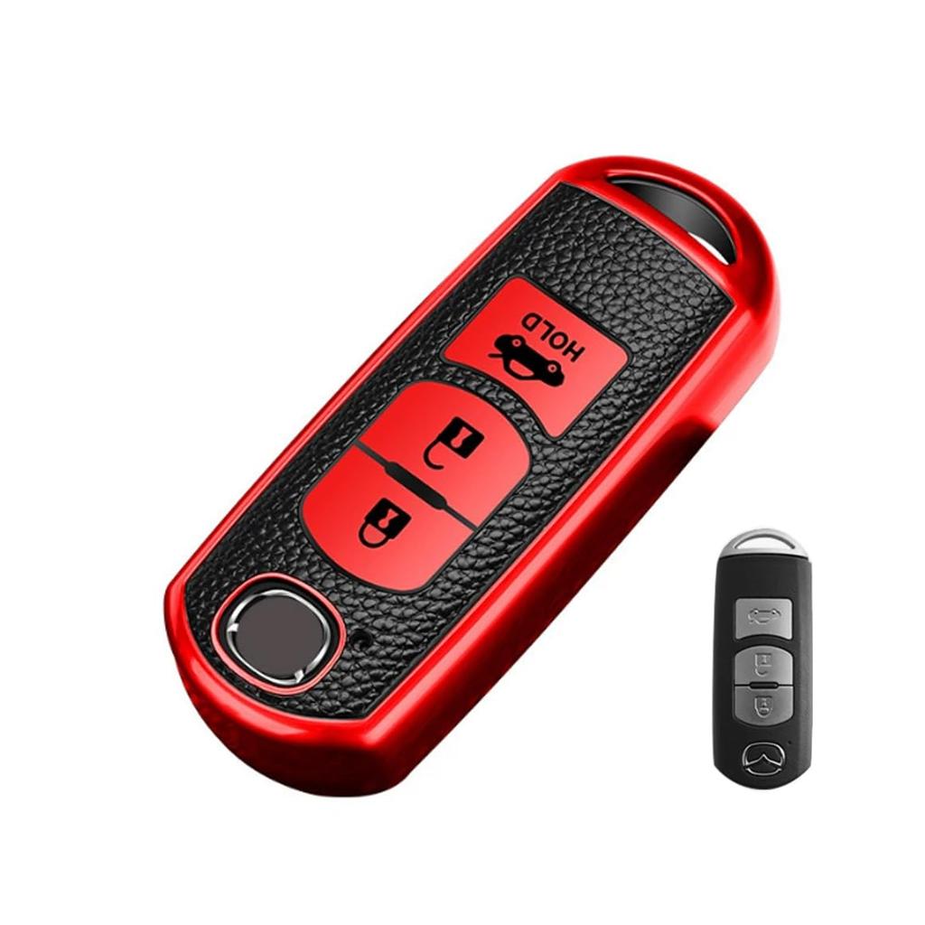 [BAGOOD] Mazda Key Case Replacement TPU Leather Key Holder for CX-4 CX-5 Axela CX-5